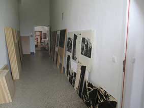 Some Blocks in the corridor from the Studio on to the exhibition quarters